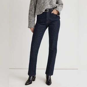 Madewell NWT The Tall '90s Straight High Rise Jeans Size 28T in Norman Wash